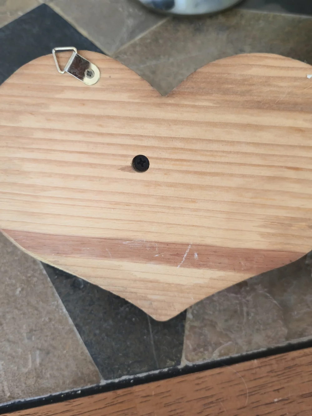Natural Wood Heart Wall Hook Rack - Rustic Home Wall Decor